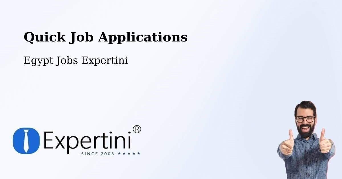 Quick Job Applications - Egypt Jobs Expertini